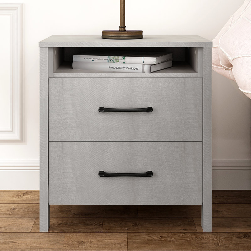 Wade Logan® Chivonne 22.7" 2Drawer Nightstand & Reviews | Wayfair