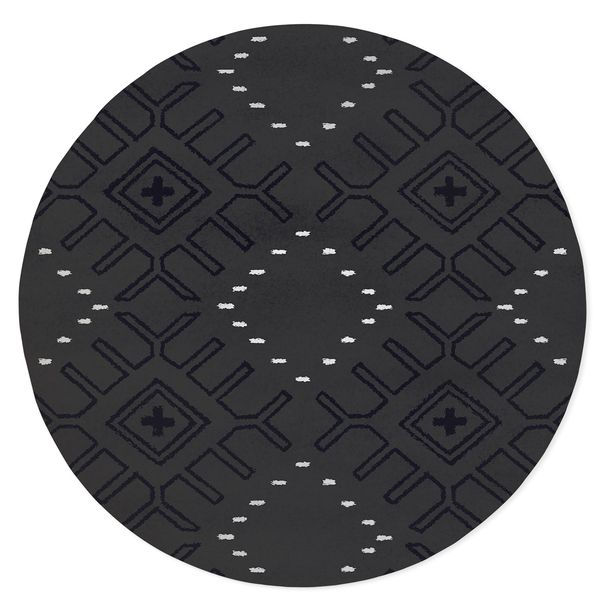 Kavka Moroccan Low Pile Carpet Straight Round Chair Mat Wayfair