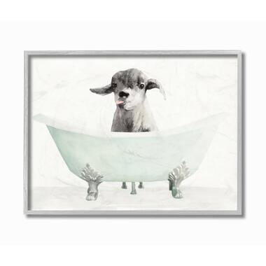 Stupell Industries Hippo In A Tub Funny Animal Bathroom by Rachel Neiman -  Illustration & Reviews | Wayfair
