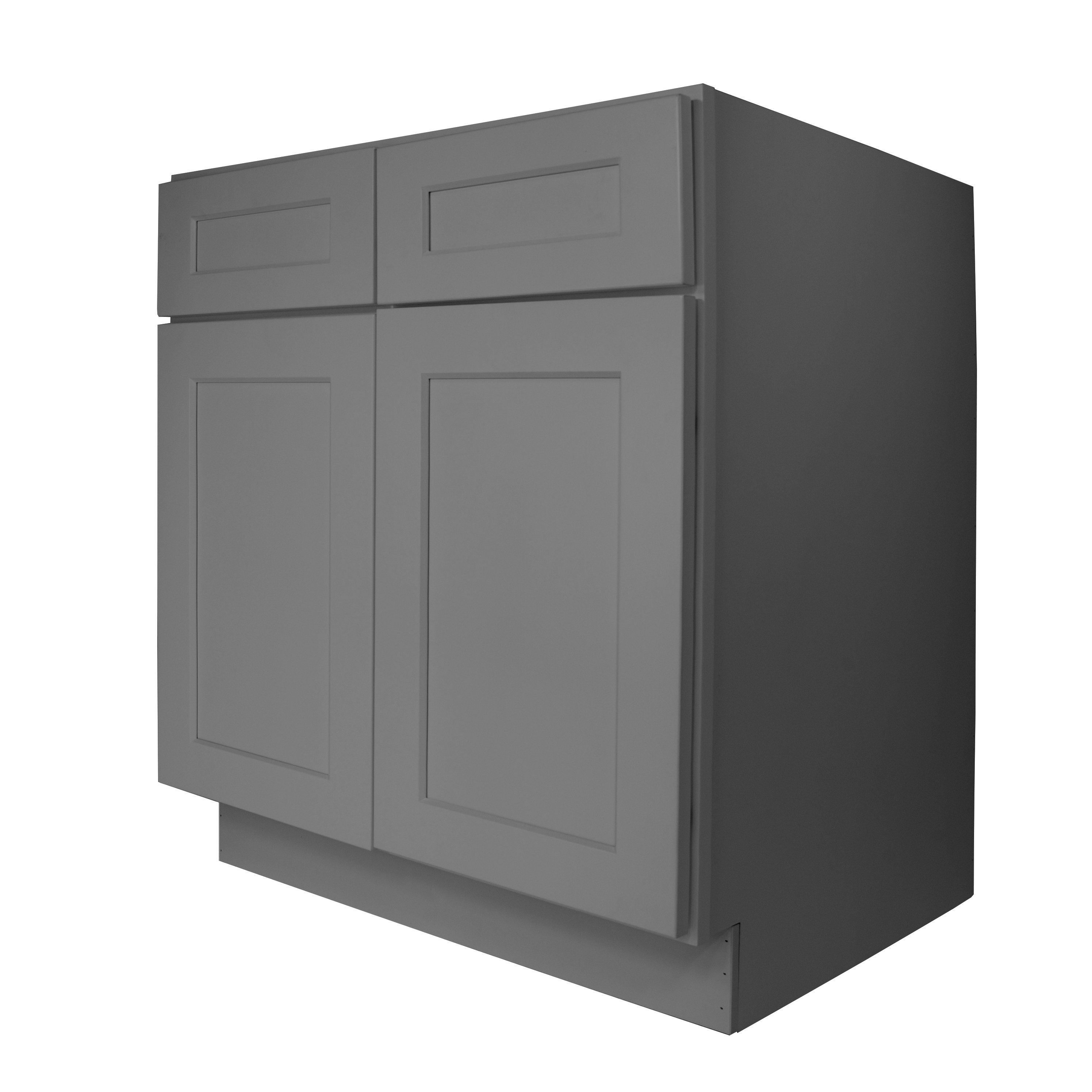 HOMEIBRO 34.5'' H x 30'' W x 24'' D Hardwood Standard Base