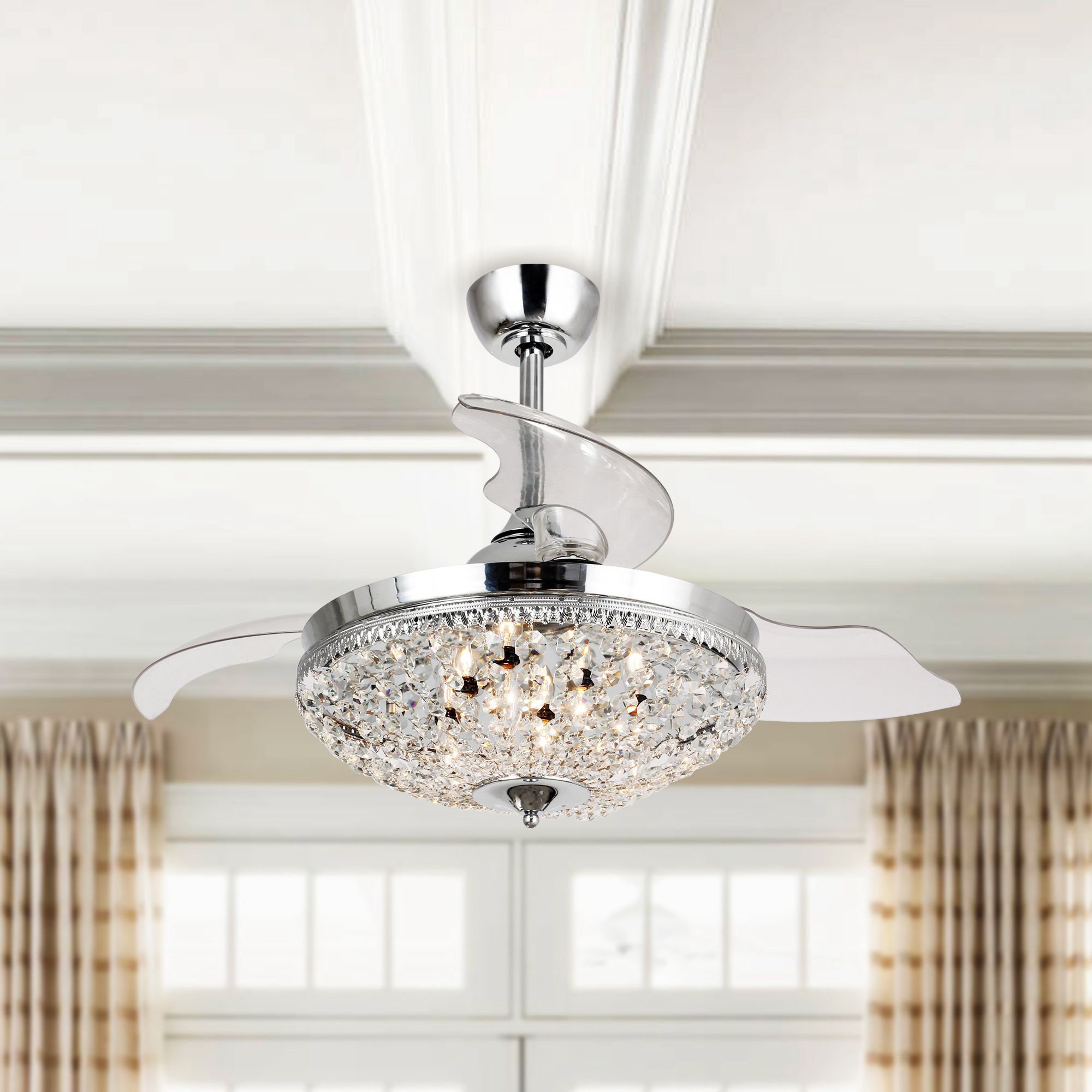 Blade Retractable Blades Ceiling Fan 