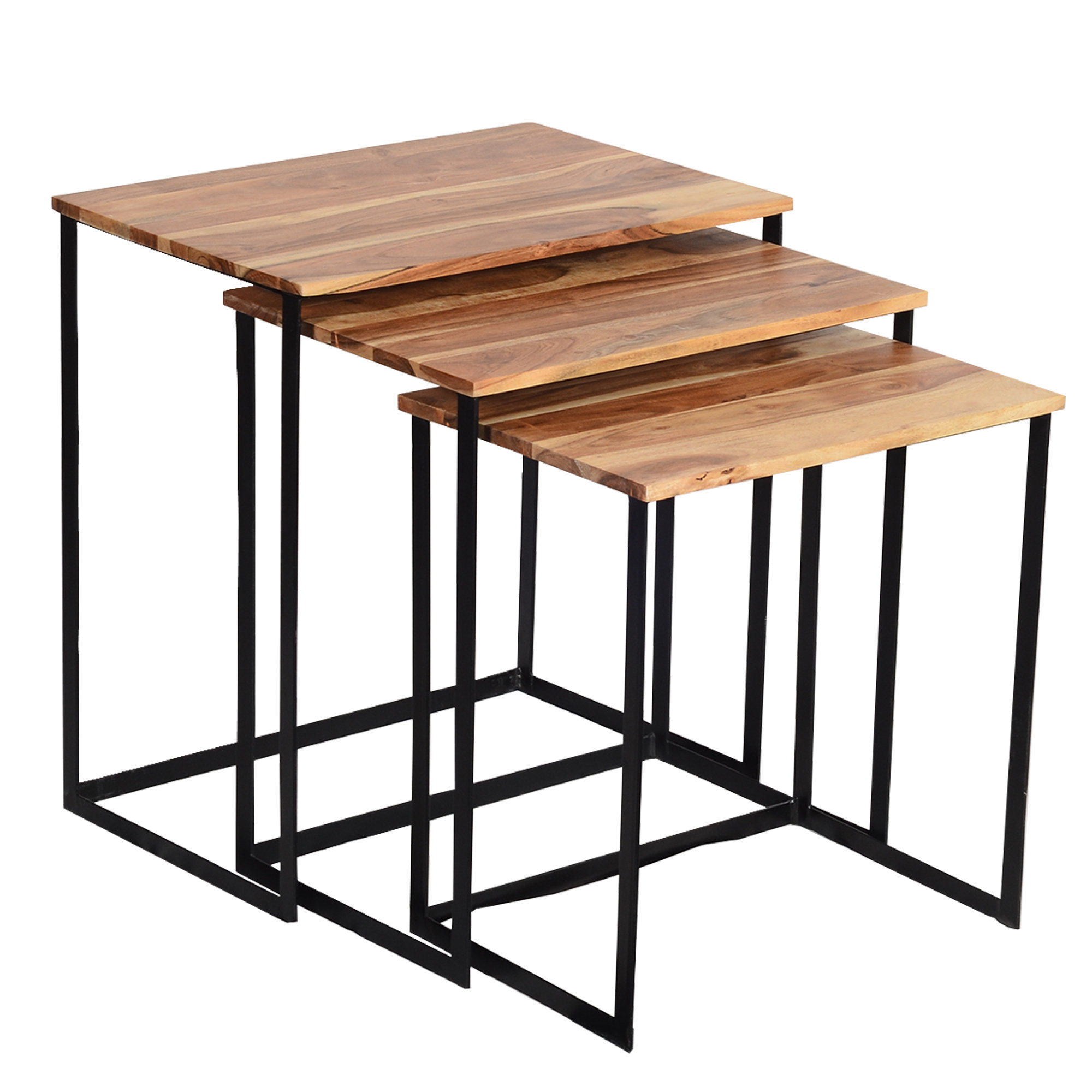 Gracie Oaks Auden 25'' Tall Frame Nesting Tables & Reviews | Wayfair