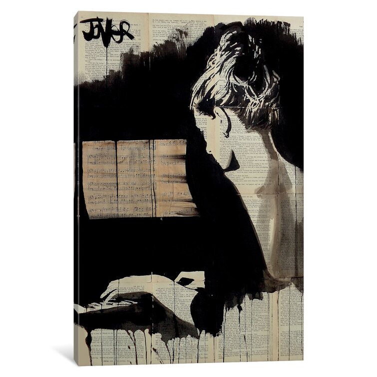 Giclee Canvas Wall Art The New Minstrel by Loui Jover