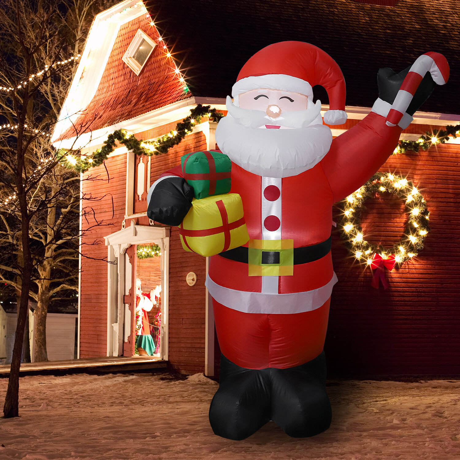 Graag gedaan Melodramatisch havik The Holiday Aisle® 6Ft Santa Outdoor Decoration For Christmas Inflatable |  Wayfair