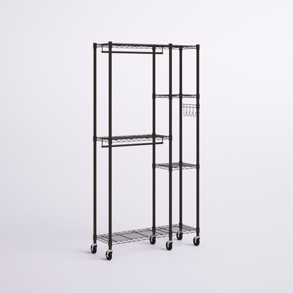 Dotted Line™ Esther 41'' Rolling Clothes Rack & Reviews | Wayfair