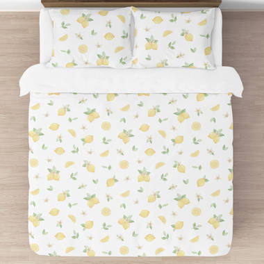 Sweet Jojo Designs Floral Leaf Girl Full/Queen Bedding Comforter Set Kids Childrens Size - 3 Pieces - Green and White Boho Watercolor Botanical