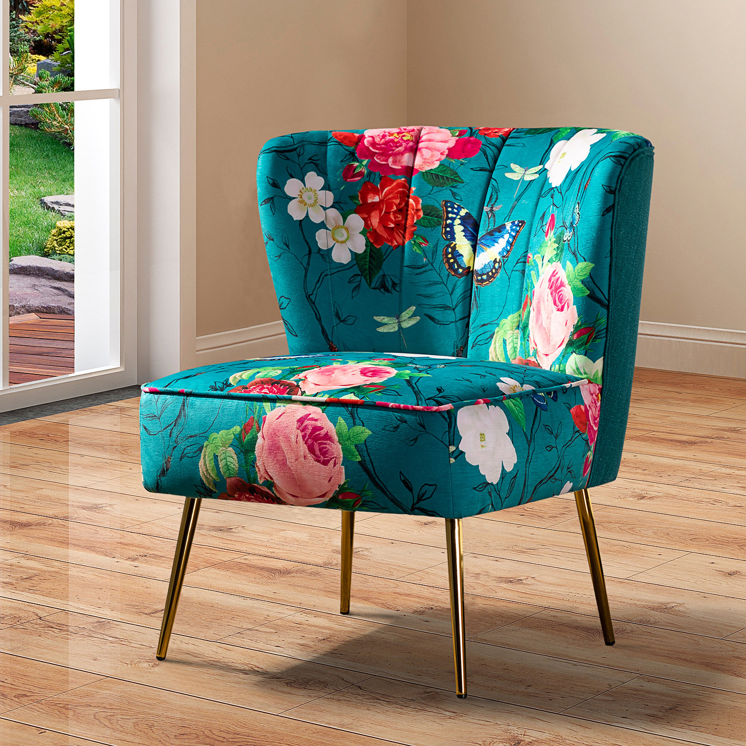 Claudie 26” Wide Tufted Side Chair