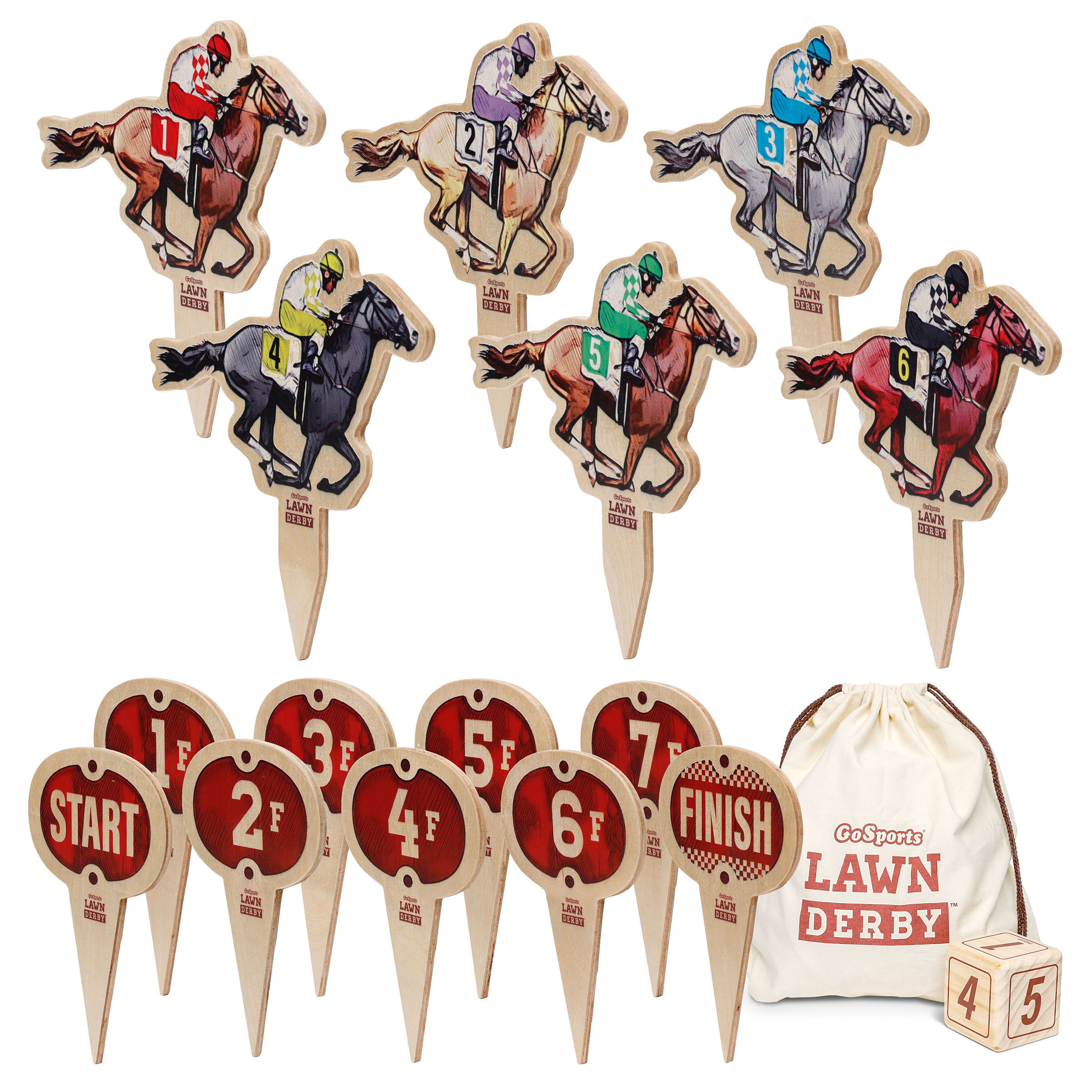 Gosports Lawn Derby Outdoor Horse Race Dice Game | Wayfair
