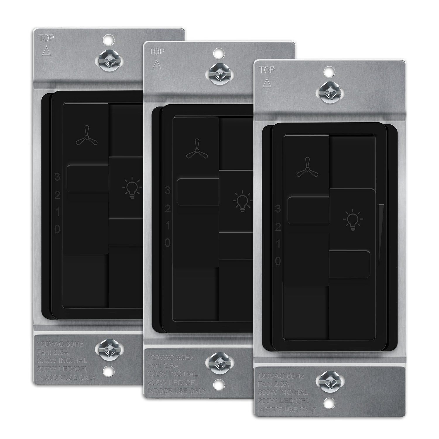 Topgreener Plug-in Dimmer for Table-Top or Floor Lamps Slide Control 120VAC