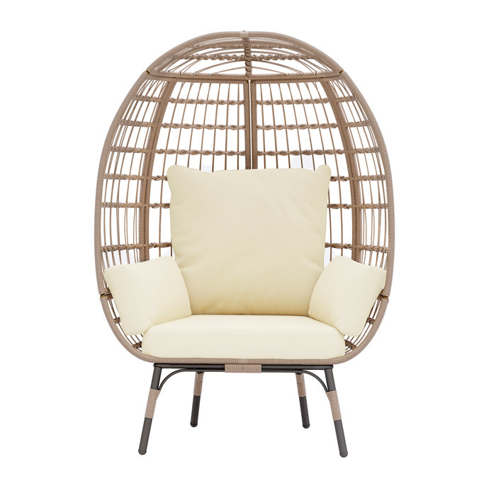 Dakota Fields Cariann Oversized Egg Chair With Stand 