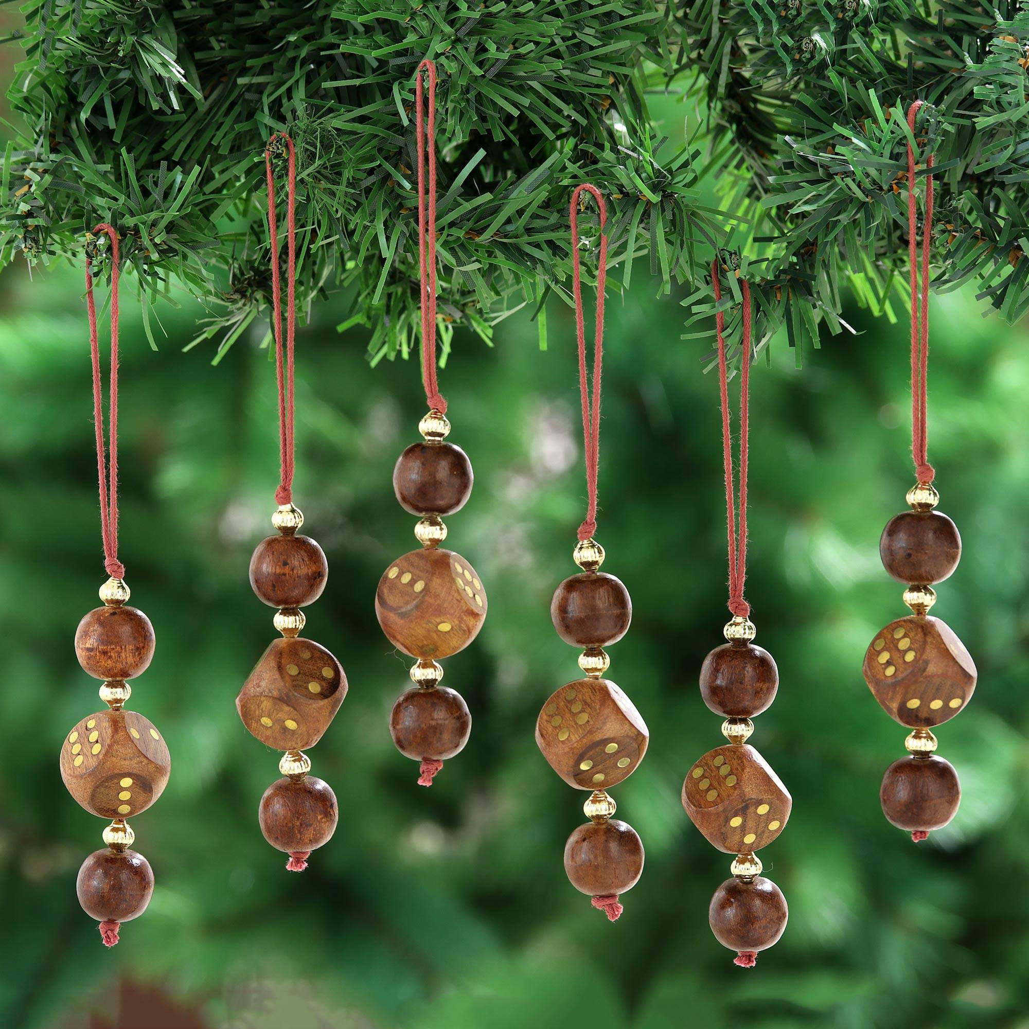 The Holiday Aisle® 6 Piece Finial Ornament Set Wayfair