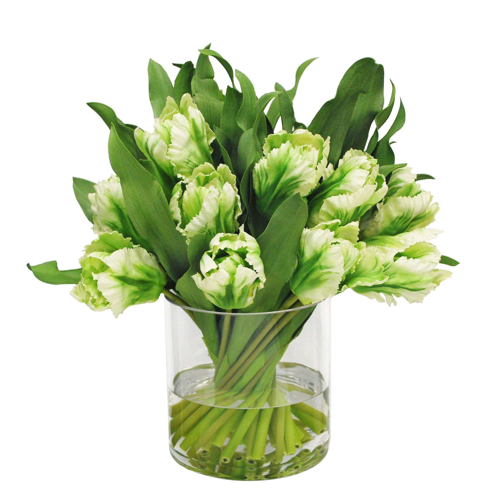 Winward Silks Tulip Centerpiece in Vase Wayfair