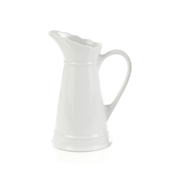Classic Ceramic White Jug Flower Vase/ Pitcher Jug 