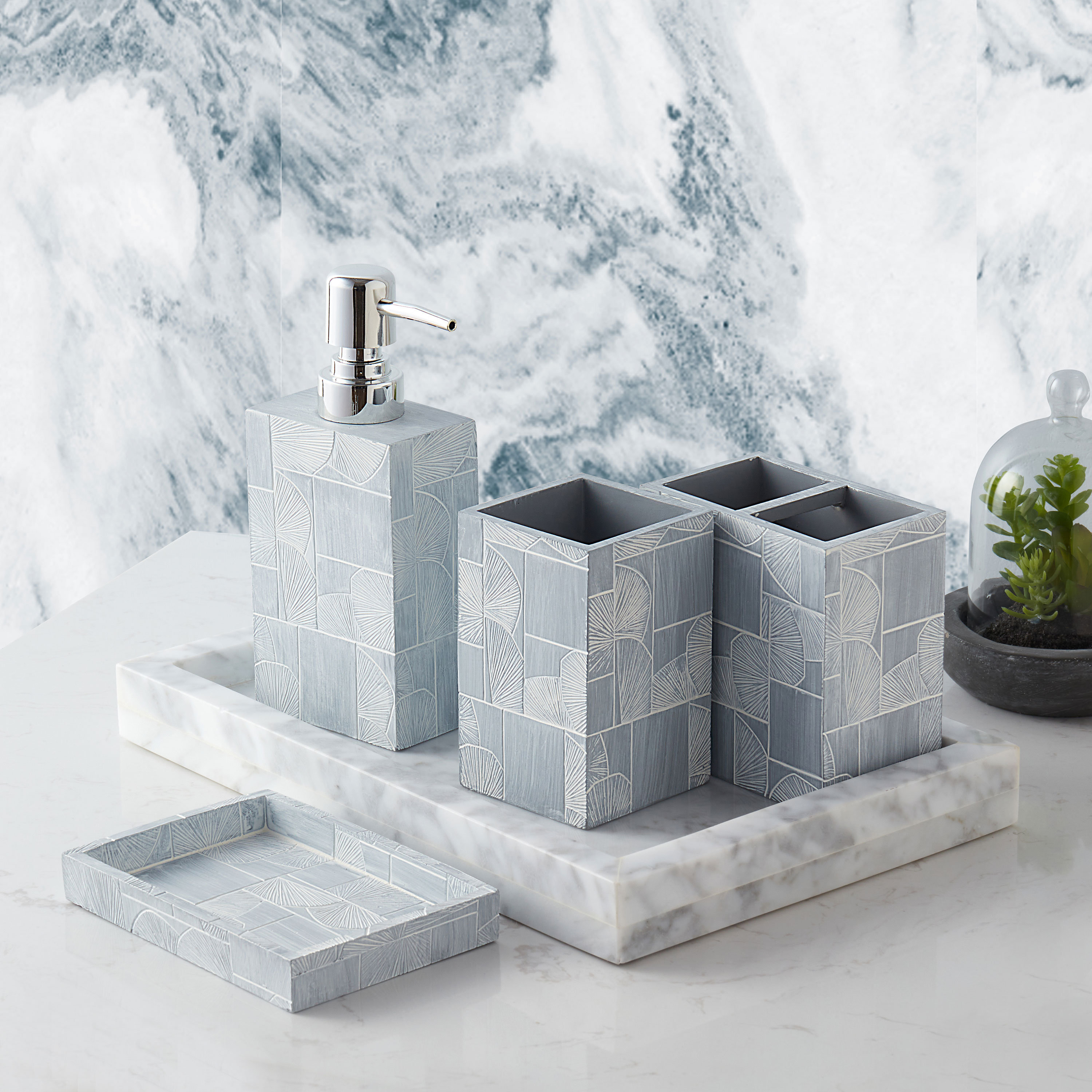 Sweet Home Collection 4 Piece Bathroom Accessory Set | Wayfair