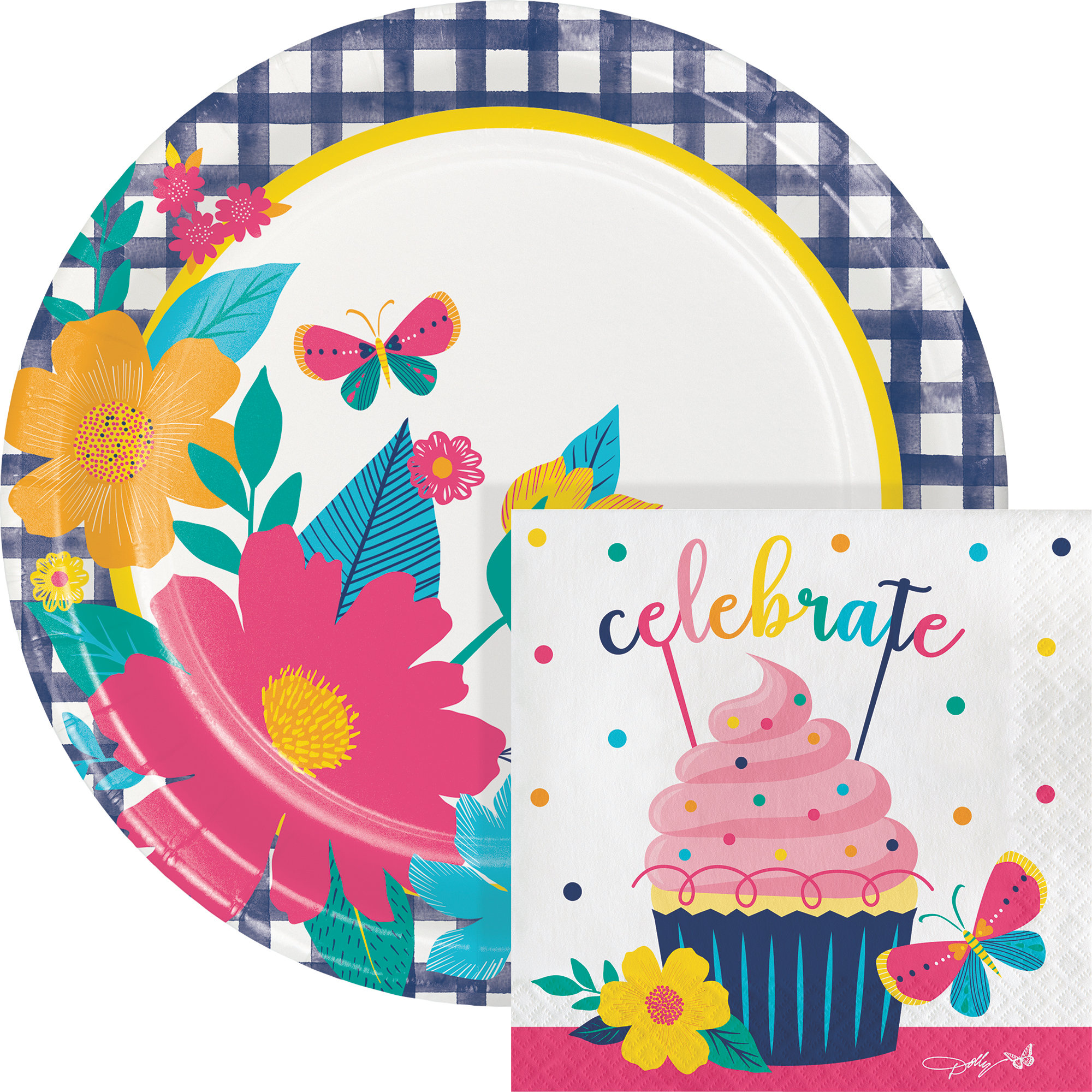 Creative Converting Dolly Parton Celebrate Party Supplies Kit, Serves