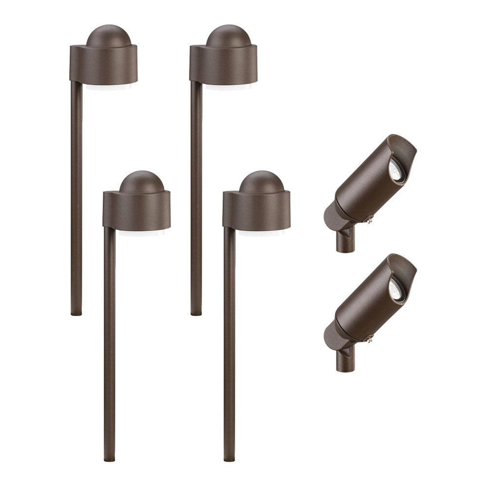 Wildon Home® Architectural Bronze Low Voltage Hardwired Configurable