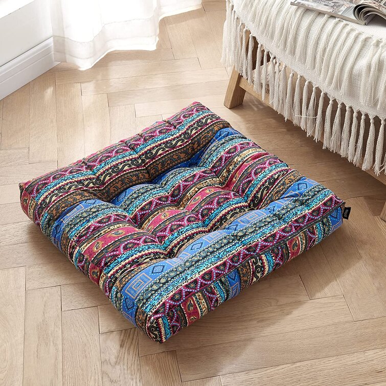 meditation cushion bohemian floor pillow bohemian floor pouf Floor pillow floor cushion meditation floor pillow. outdoor pillow