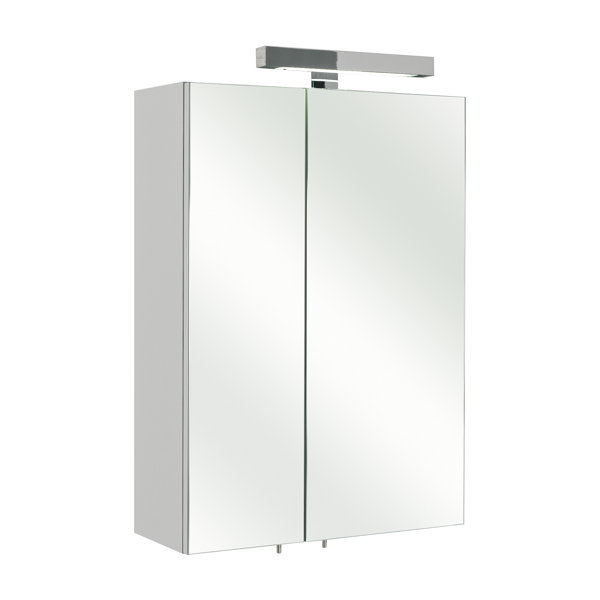 500Mm W 700Mm H Framed Medicine Cabinet with Mirror and 2 Adjustable Shelves