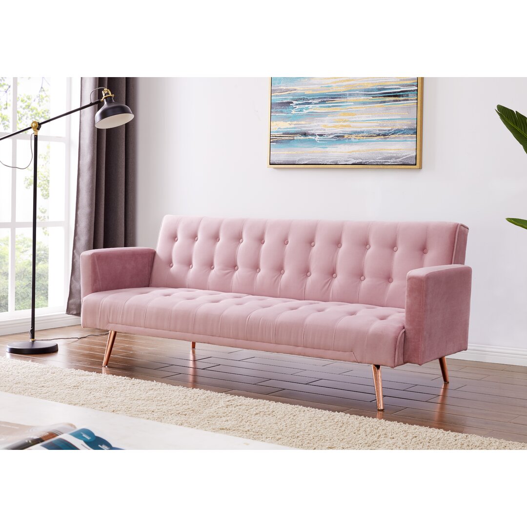 Clementine 3 Seater Clic Clac Sofa Bed pink,yellow