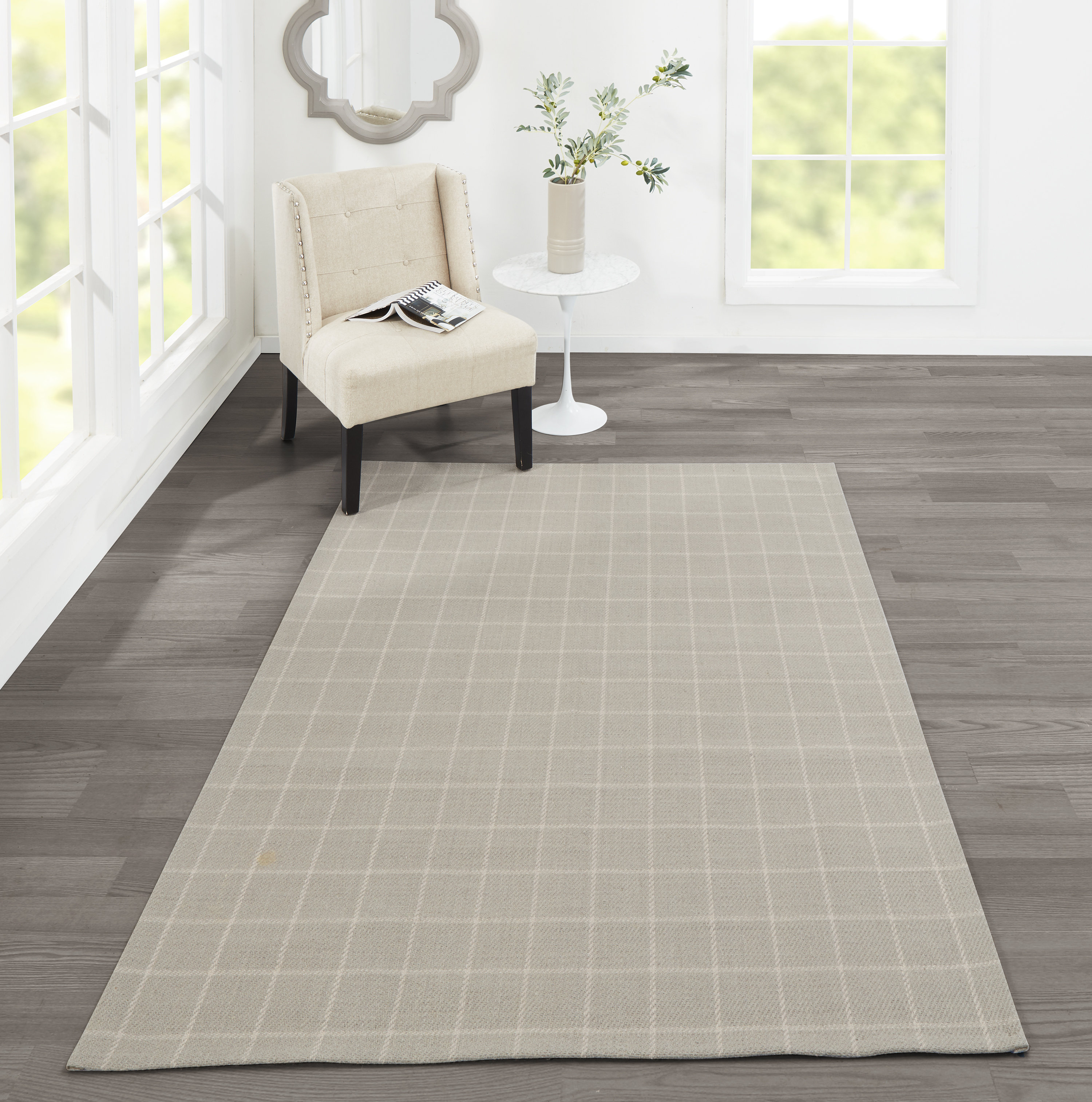Erin Gates by Momeni Marlborough Handmade Flatweave Wool Gray Rug
