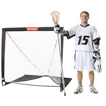 Kids Lacrosse Goal Equipment & Gear Backyard Training Practice & Exercise Portable Lacrosse Net 