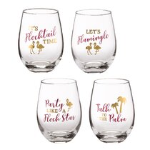 Wine Glass Goblet I'm Only Talking To My Dog Today Funny 17 oz Stemless