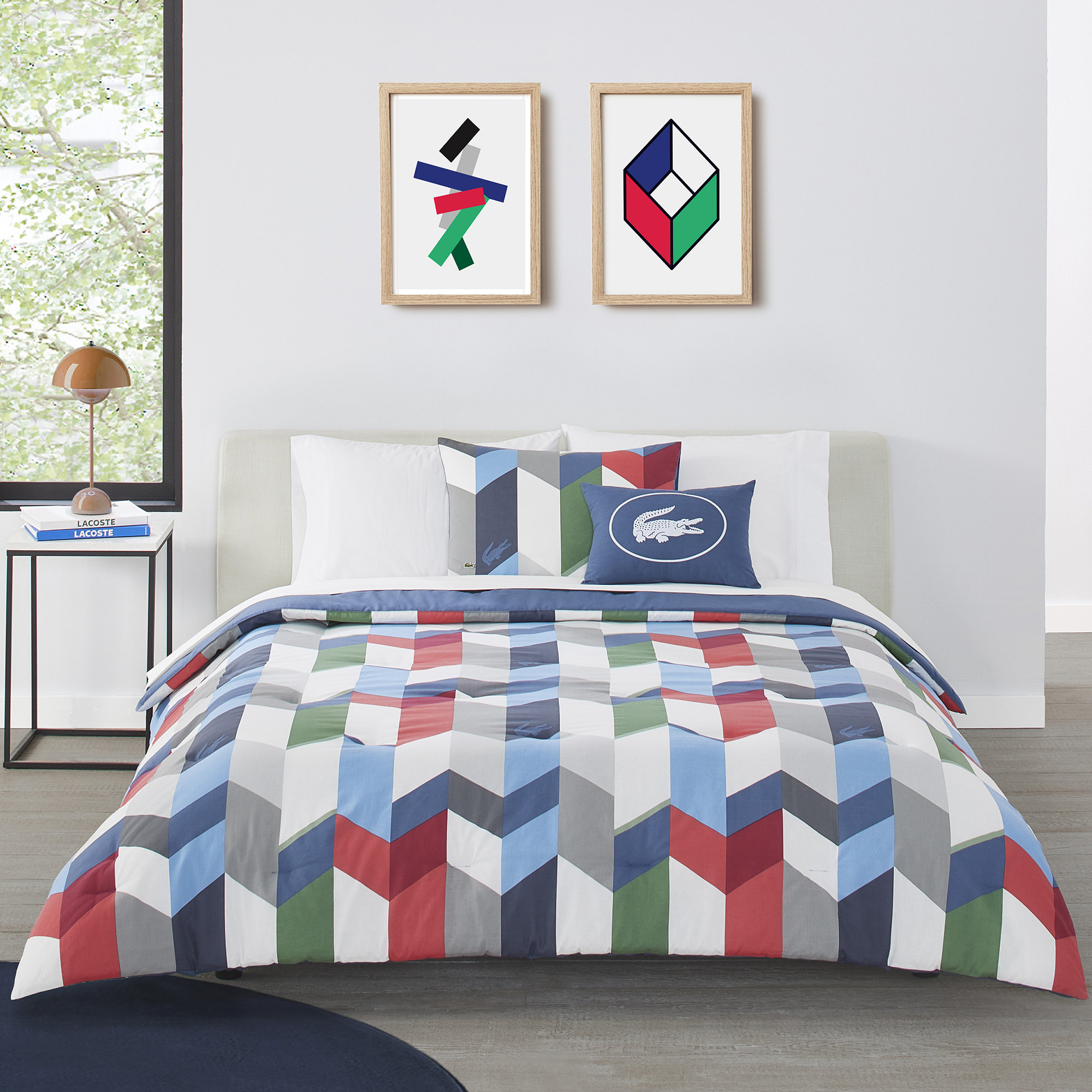 Lacoste Beaumont 100 Cotton Comforter Set Wayfair