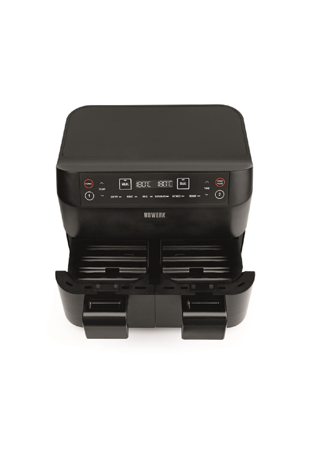 N8werk Air Fryer Double Basket 2 X 3.8l, 2400w Wayfair.co.uk