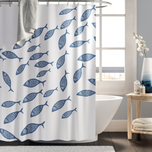 Funny Cat Bath Shower Curtains Bathroom Waterproof Fabric & Hooks 71" 