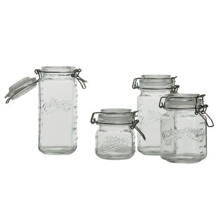 Set of SIX H... 6 Silver-Colored Heritage Glass Small Mini Mason Jars W/Lids 
