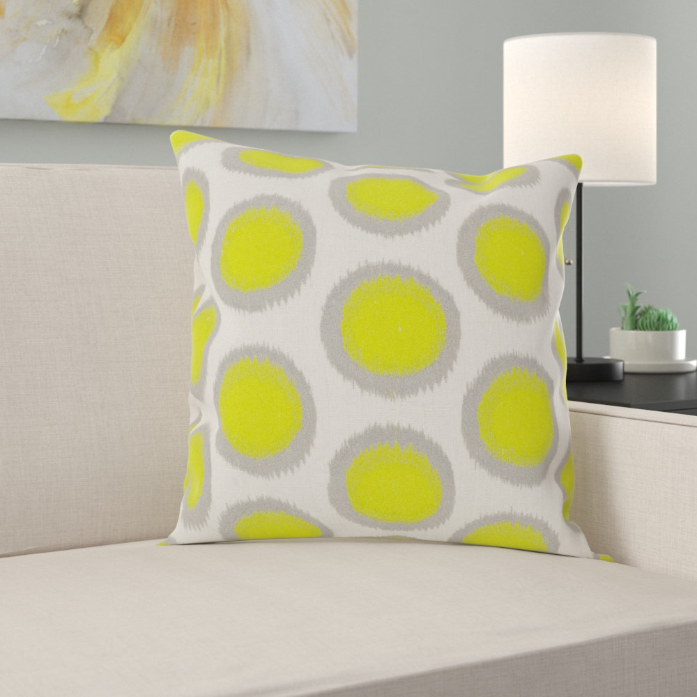 Ebern Designs Swainsboro Dots Linen Pillow Cover & Reviews Wayfair