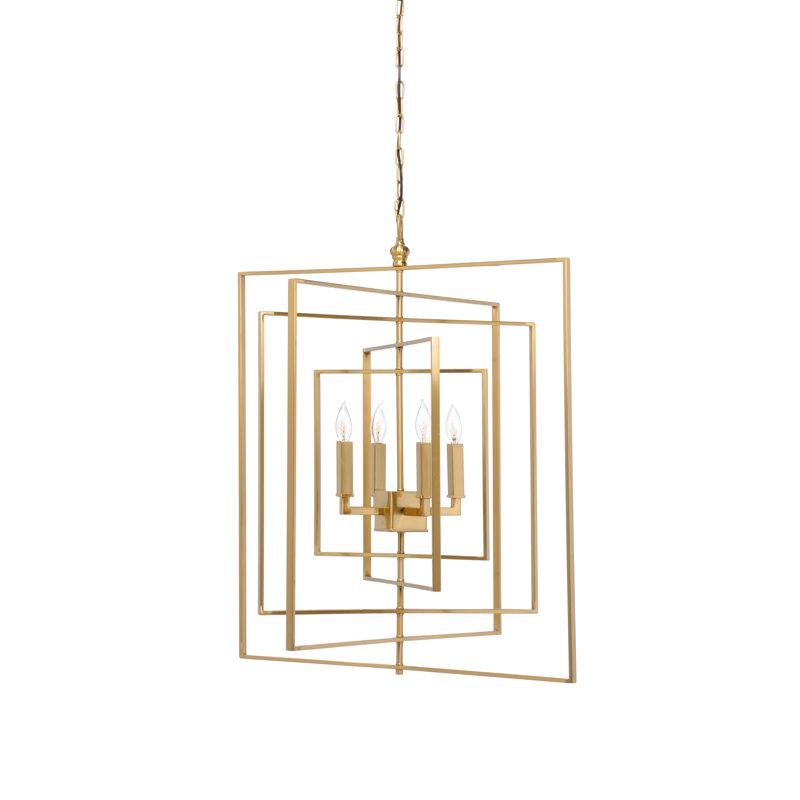 Chelsea House 4 - Light Square / Rectangle Chandelier | Wayfair