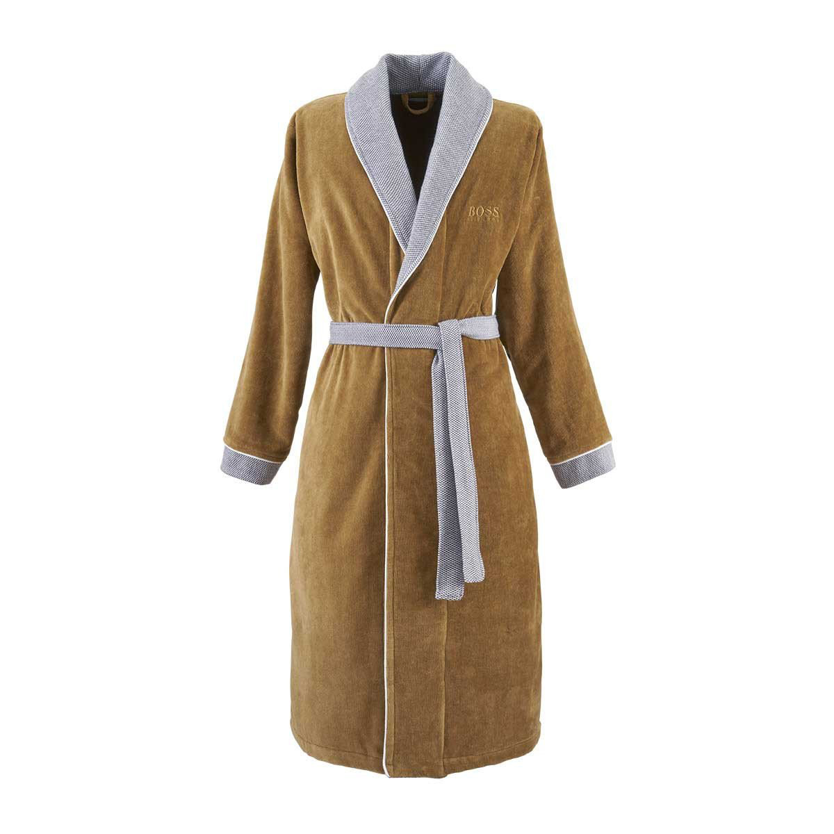 Hugo Boss Lord 100 Cotton Velour MidCalf Bathrobe with Pockets Wayfair