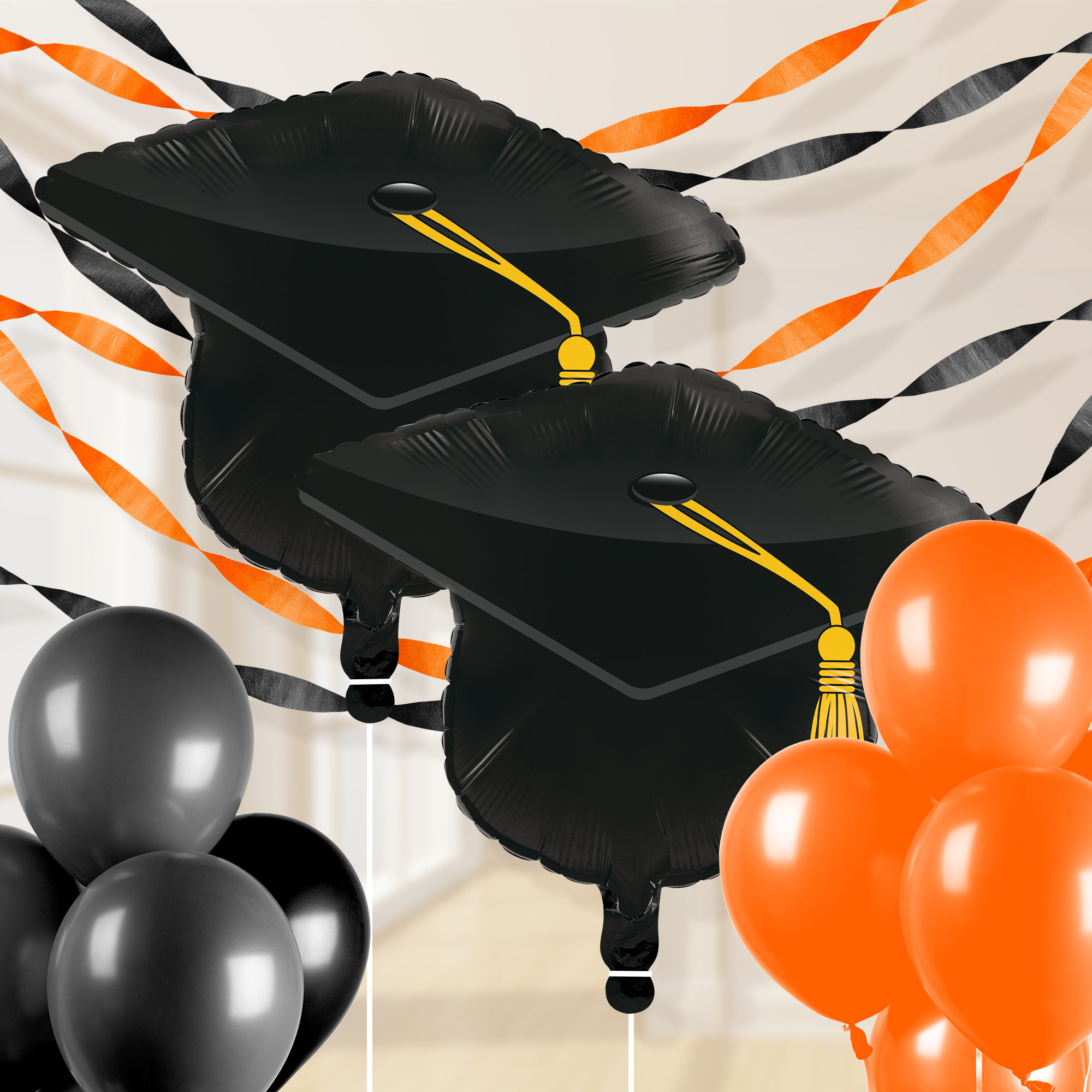 Creative Converting Orange Graduation Balloon Decorations Kit Wayfair