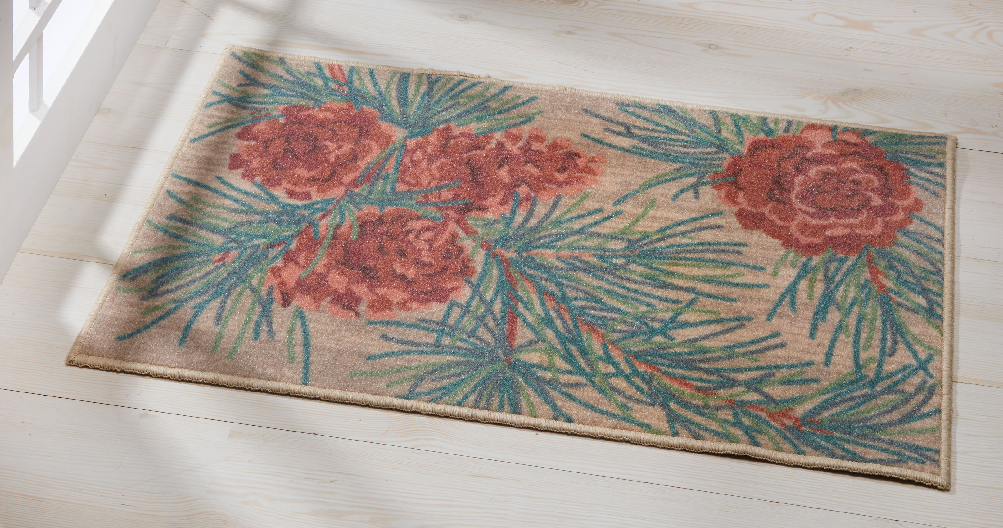 HFLT Pine Branch Printed Nylon Rug 2x3 Wayfair