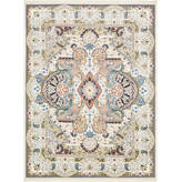 Astoria Grand Eleanor Performance Navy Blue/Ivory Rug & Reviews | Wayfair