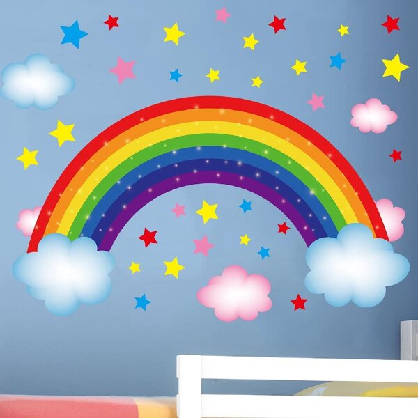 5"-8" Rainbow brite sprite starlight horse glossy wall sticker border cut out 