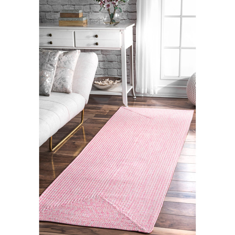 Gracie Oaks Evaristo Handmade Pink Indoor/Outdoor Rug & Reviews | Wayfair