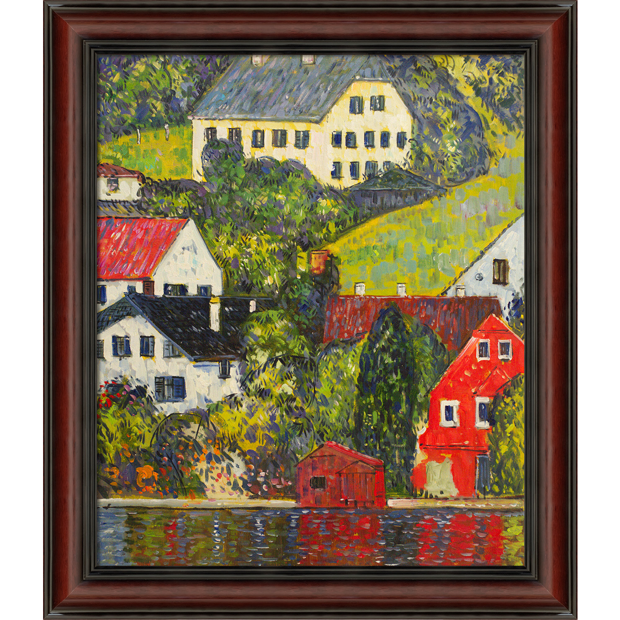 Vault W Artwork Houses At Unterach On The Attersee by Gustav Klimt