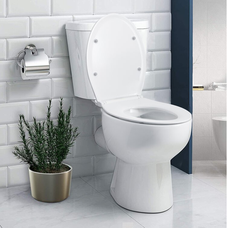 WC Sitz Toilettendeckel Klodeckel mit Absenkautomatik Softclose Brille abnehmbar 
