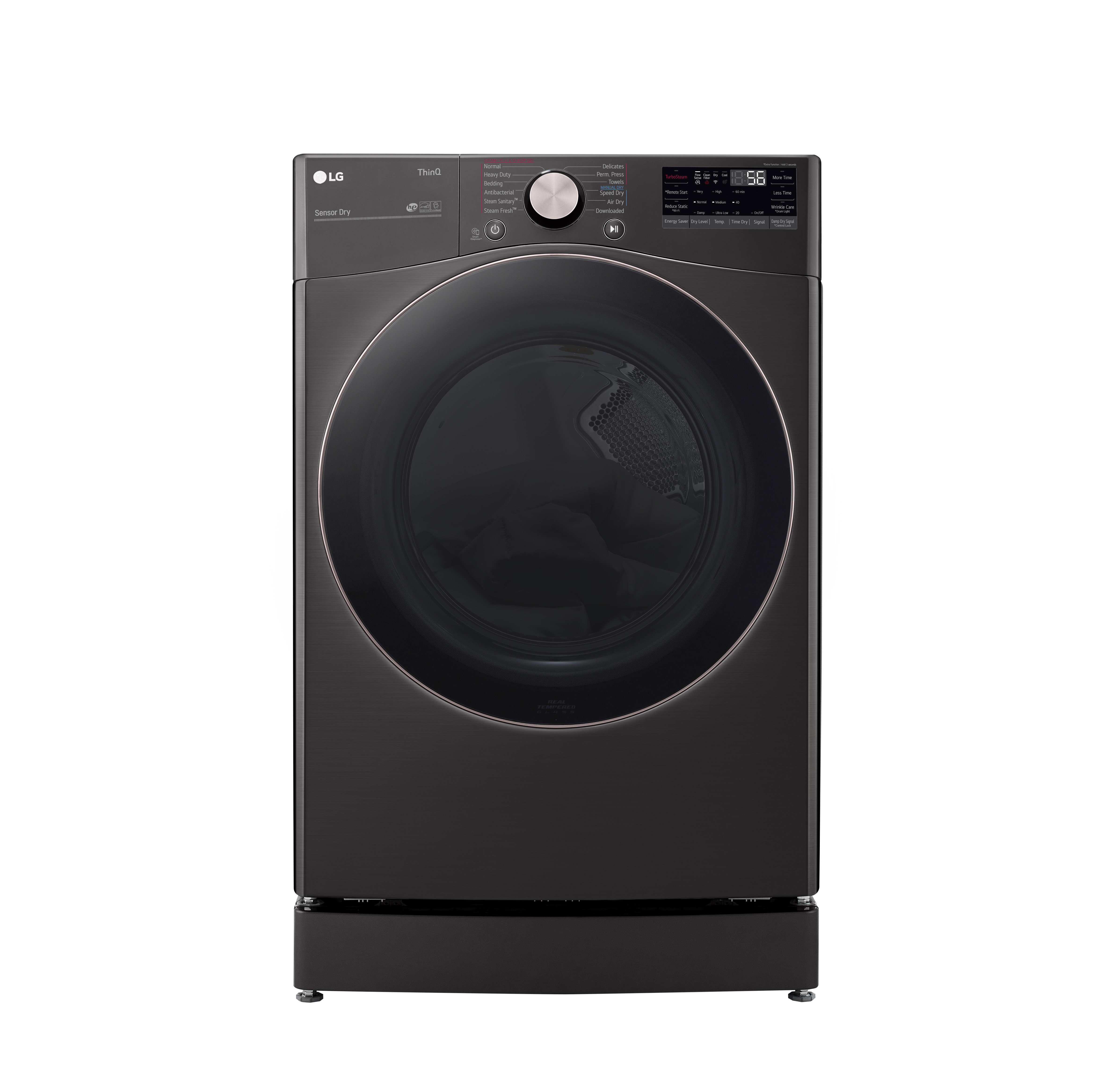 LG 7.40 Cubic Feet Electric Stackable Dryer with Sensor Dry Wayfair