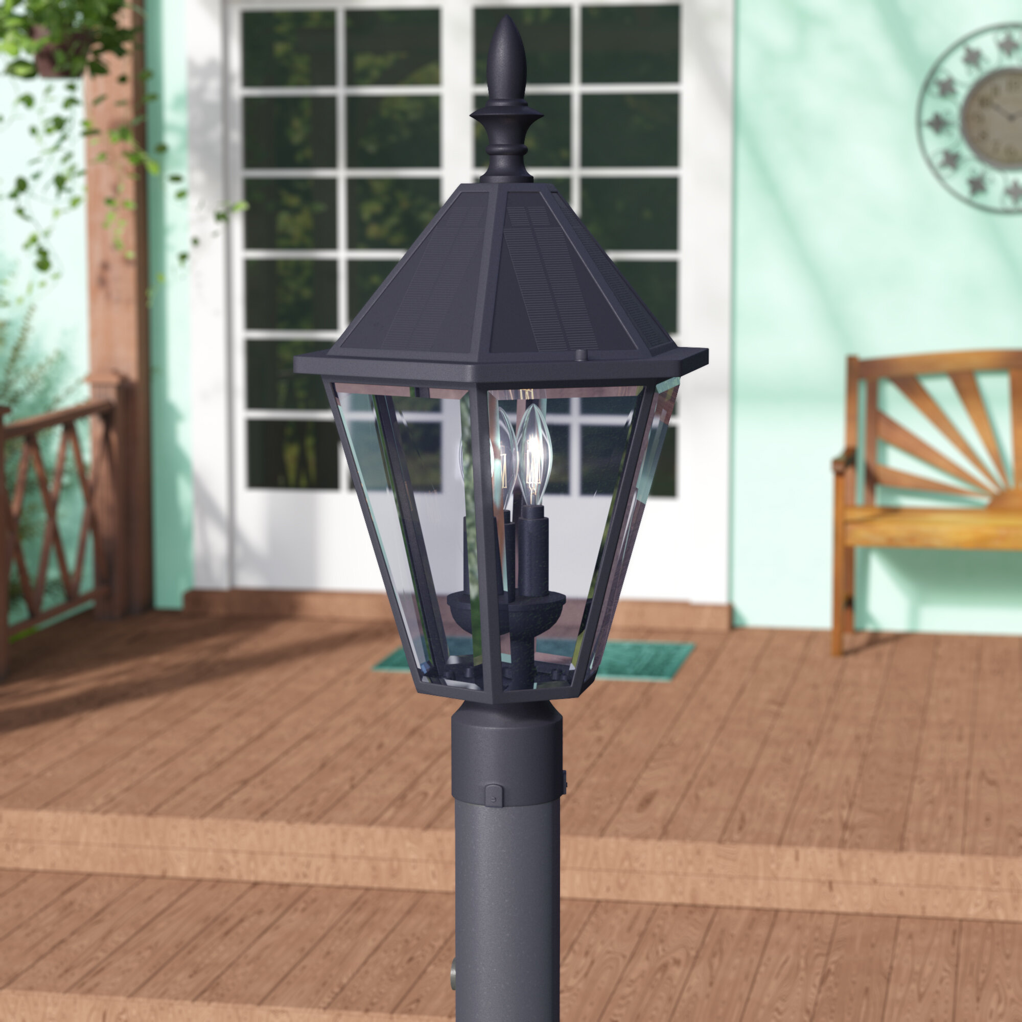 lanterne jardin permanent-noir zsh20066 LED suspension 