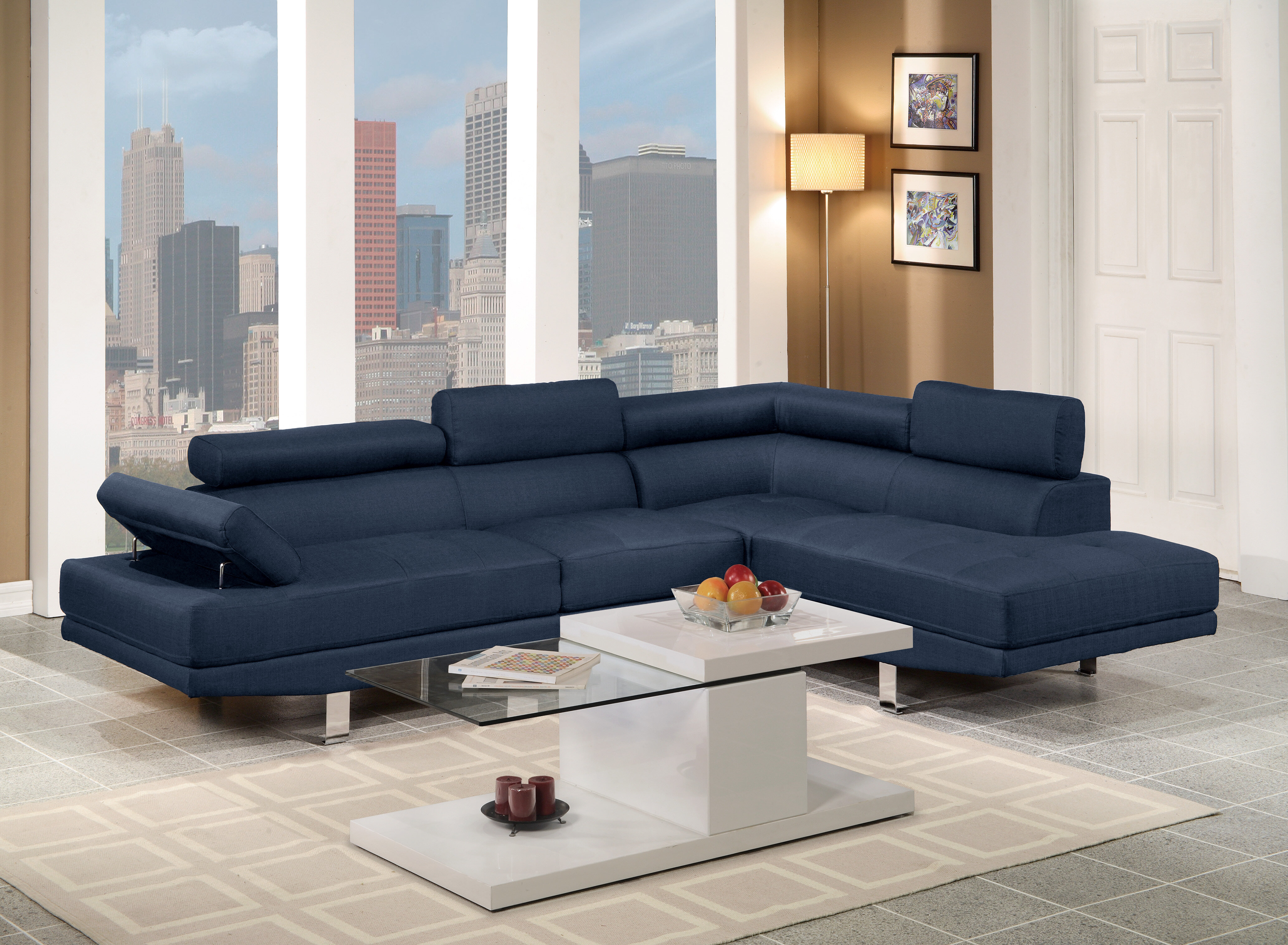 106″ Wide Right Hand Facing Sofa & Chaise