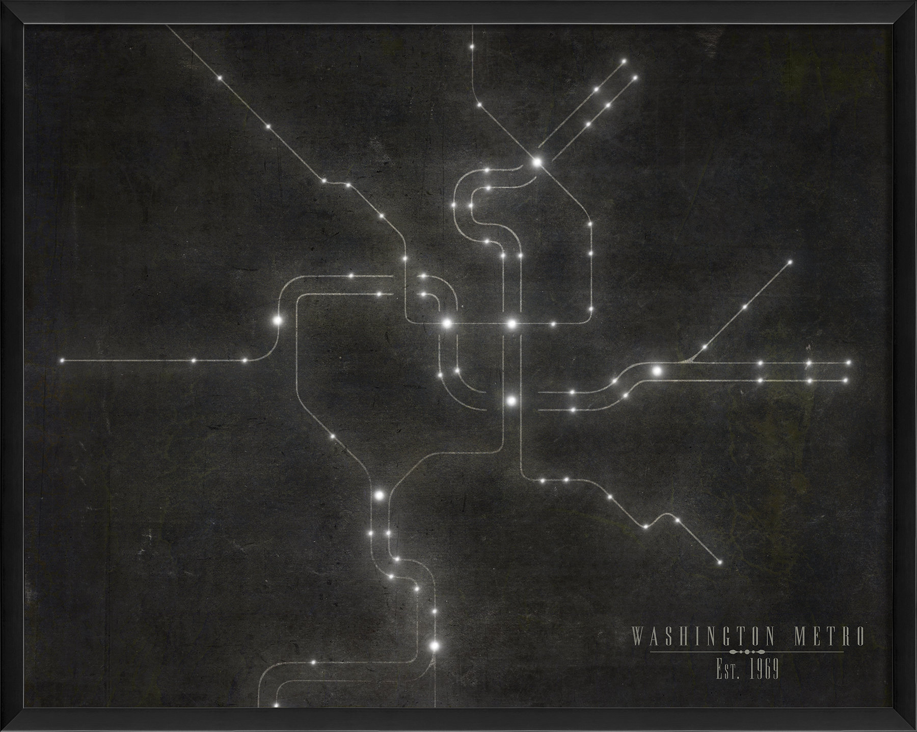 The Artwork Factory Subway Maps The Artwork Factory - Picture Frame ...