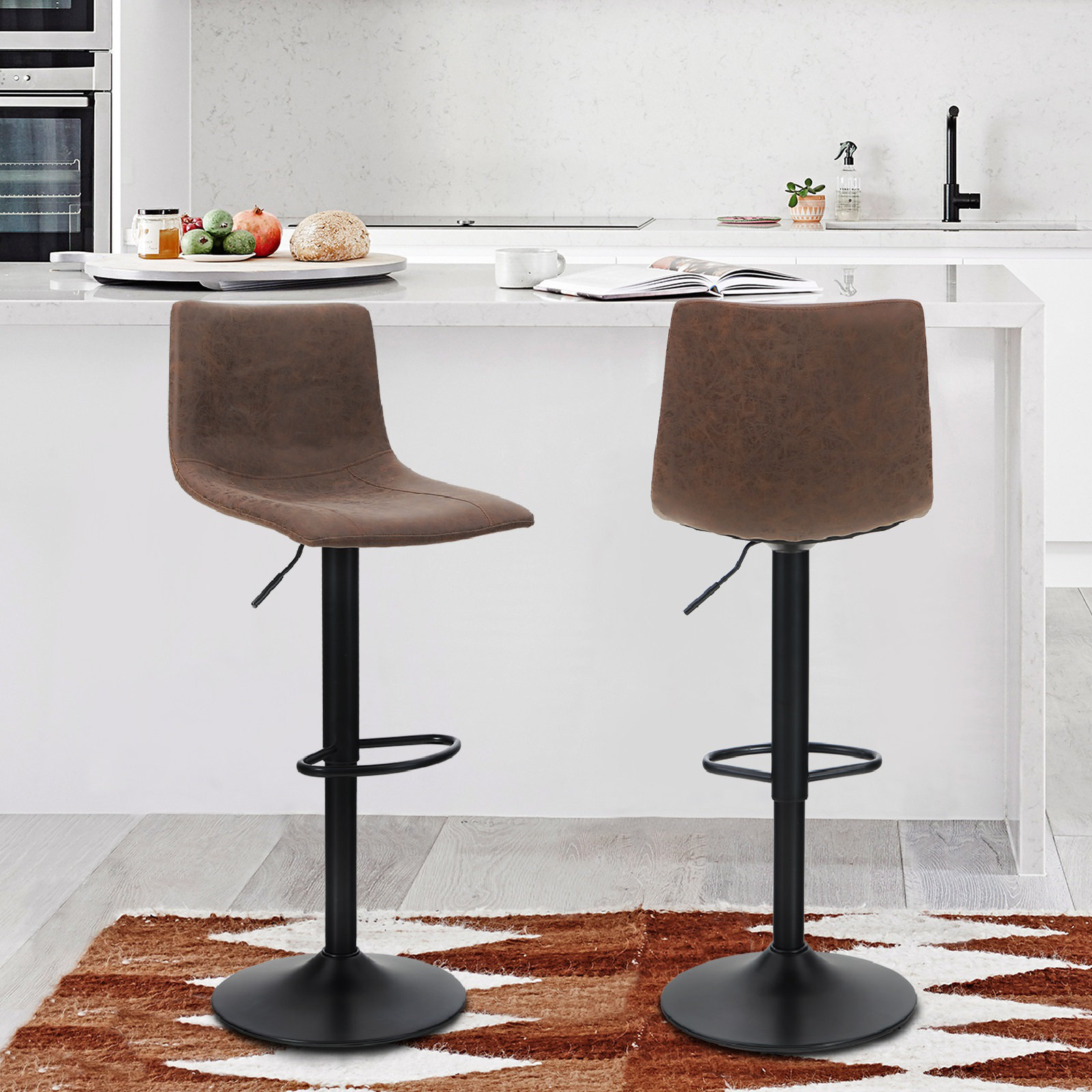 Mercury Row® Altheimer Swivel Adjustable Height Bar Stool & Reviews