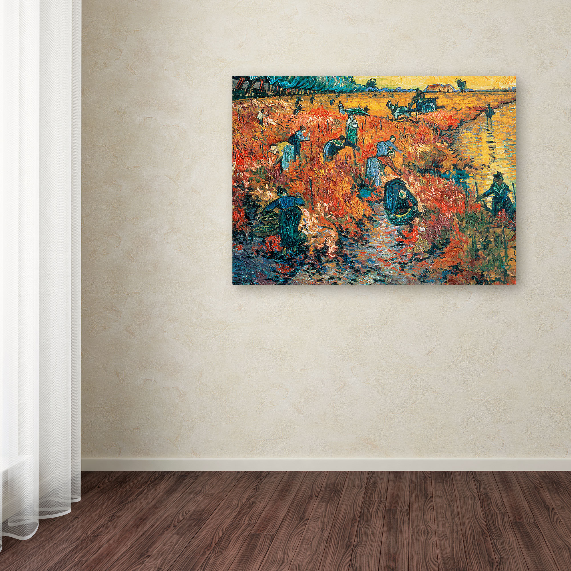 Vault W Artwork Red Vineyards At Arles, 1888 by Vincent Van Gogh Painting on Canvas & Reviews