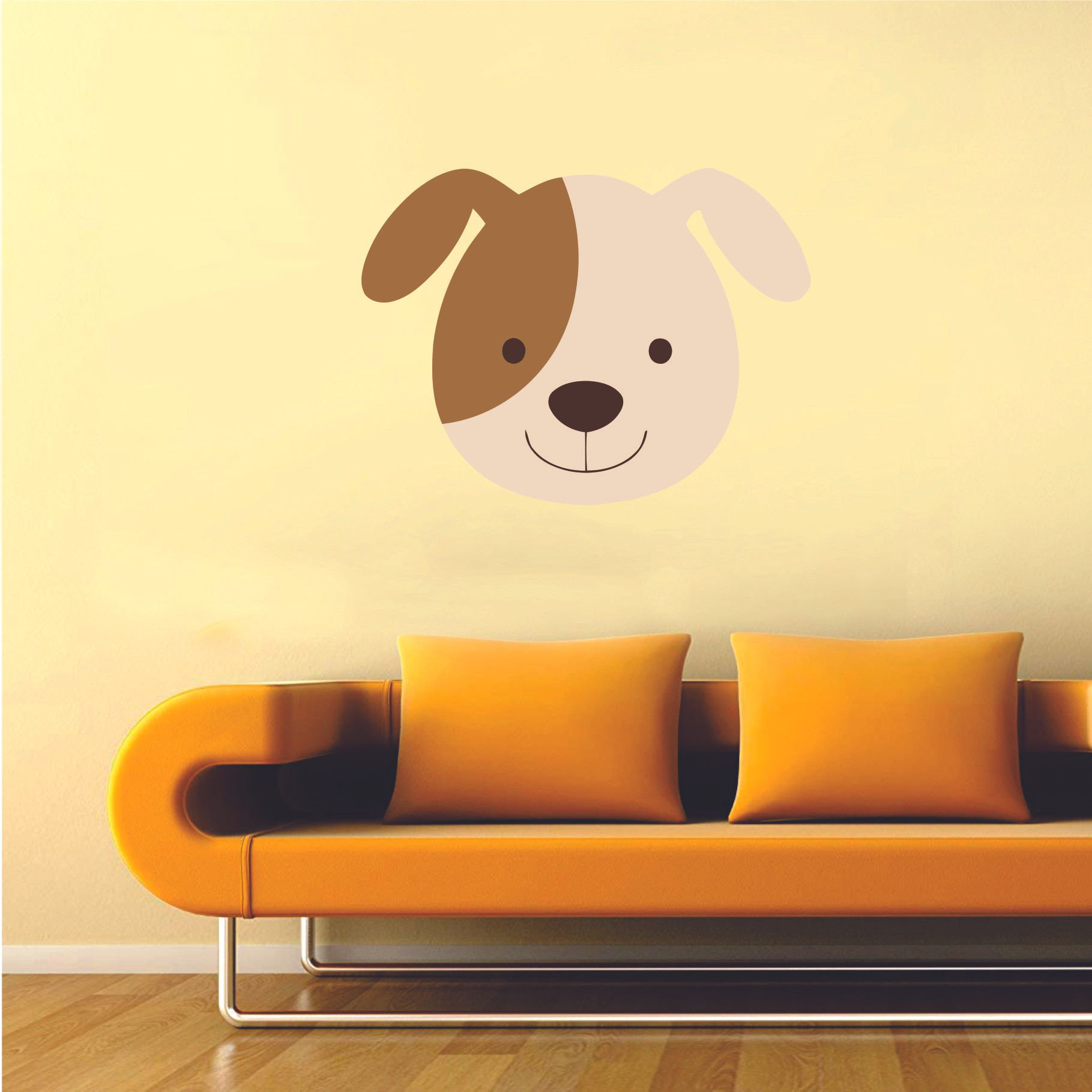 Zoomie Kids Smiling Cute Dog Cartoon Wall Decal Wayfair