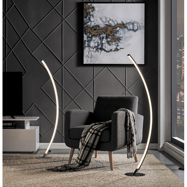 Wade Logan® Rylan 52" LED Arc Floor Lamp & Reviews | Wayfair