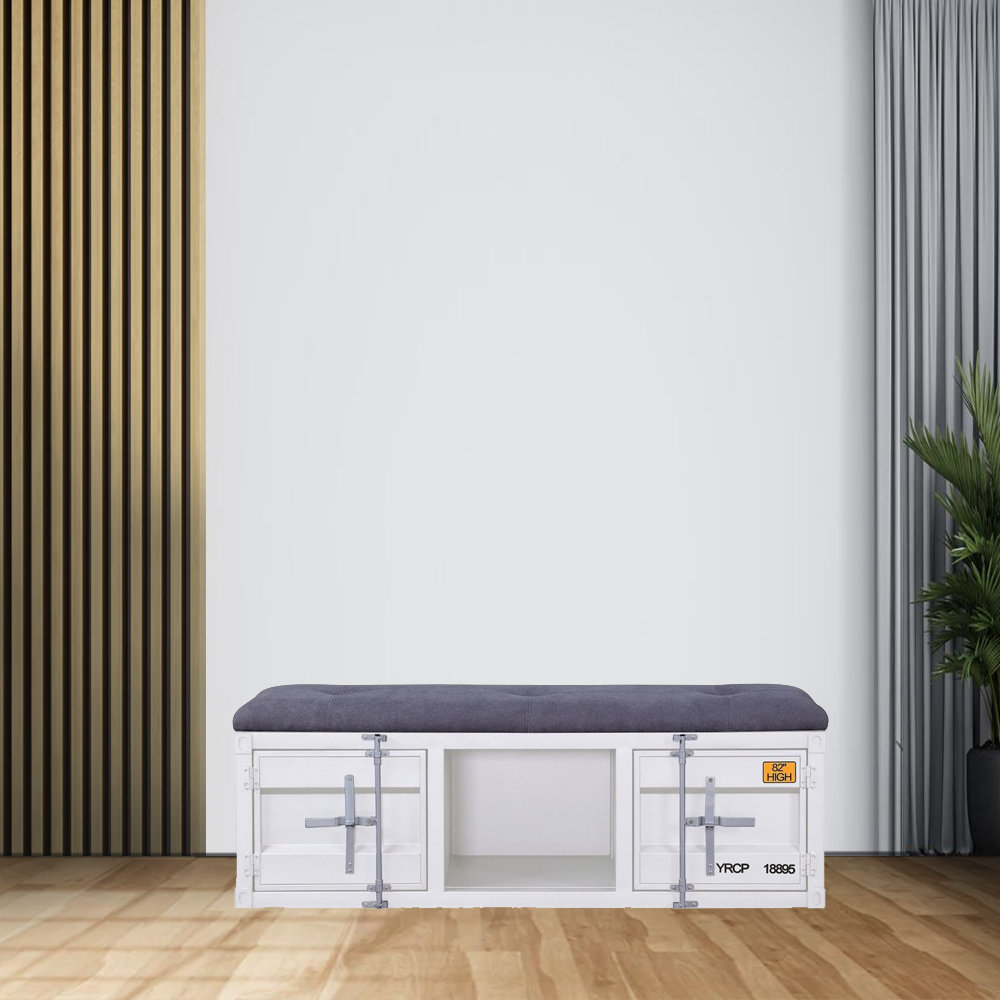 Orren Ellis Elah Metal Entryway Bench Wayfair