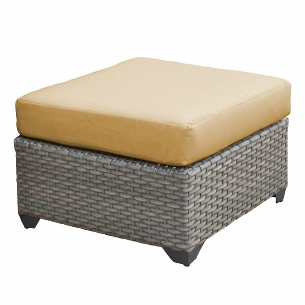 Details about   Outdoor Pouf Patio Ottoman Footstool Wicker Rattan Foot Stool Rest Footrest 2 Pc 